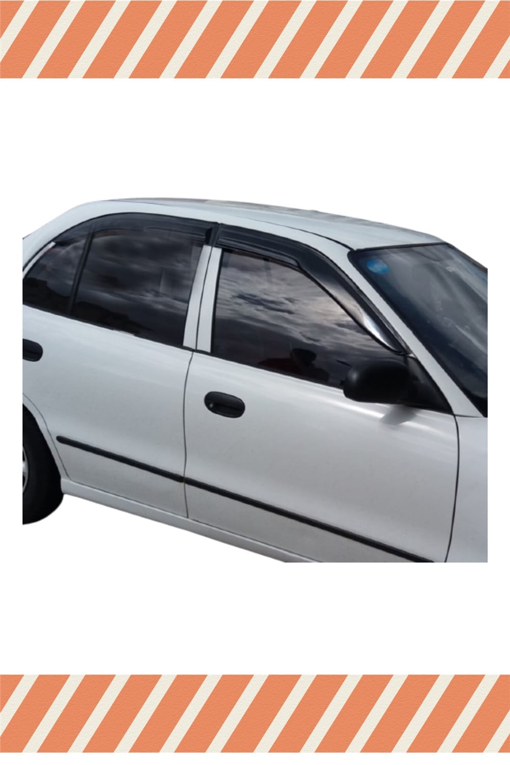 Hyundai Accent Yumurta Kasa 1995-2000 Modellerine Özel 4Lü Mügen Tip Cam Rüzgarlığı