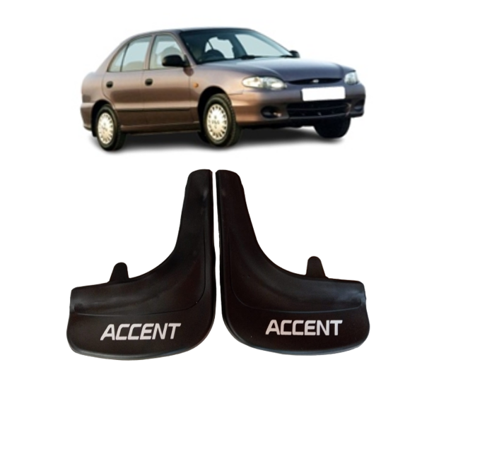 Hyundai Accent Yumurta Kasa Accent yazılı 2Li Tozluk Çamurluk Paçalık    