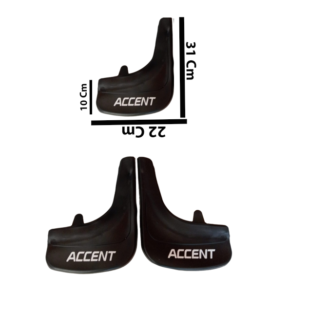 Hyundai Accent Yumurta Kasa Accent yazılı 2Li Tozluk Çamurluk Paçalık    