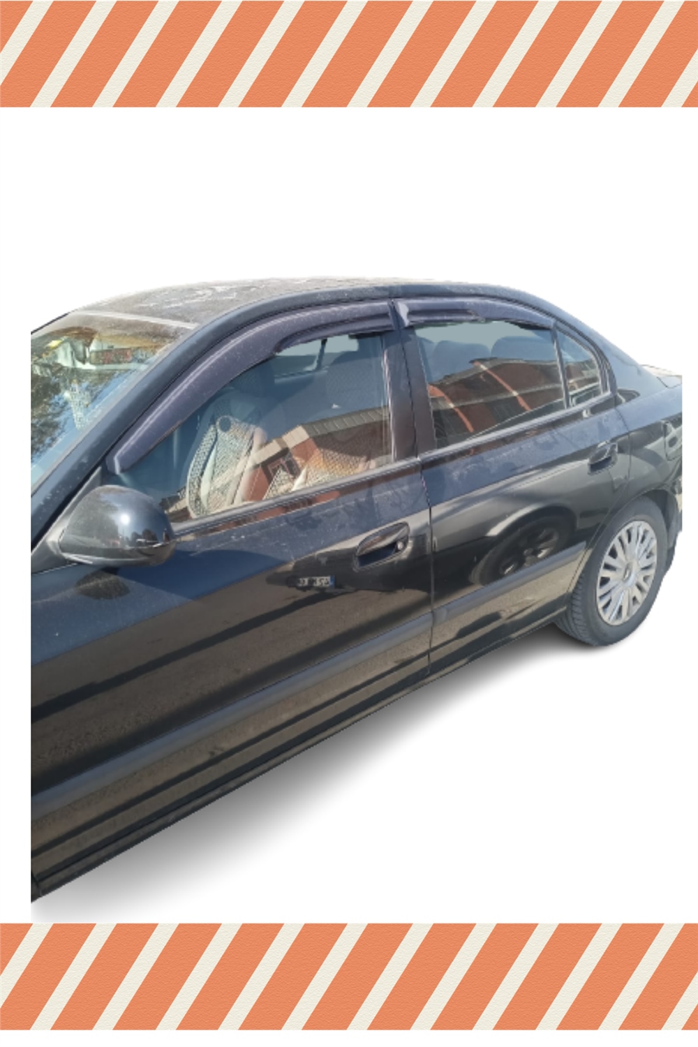 Hyundai Elantra 2002-2007 Modellerine Özel 4Lü Mügen Tip Cam Rüzgarlığı