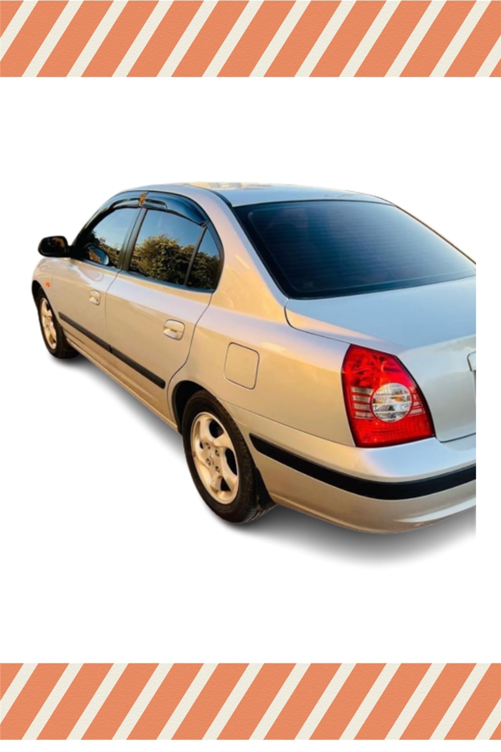 Hyundai Elantra 2002-2007 Modellerine Özel 4Lü Mügen Tip Cam Rüzgarlığı