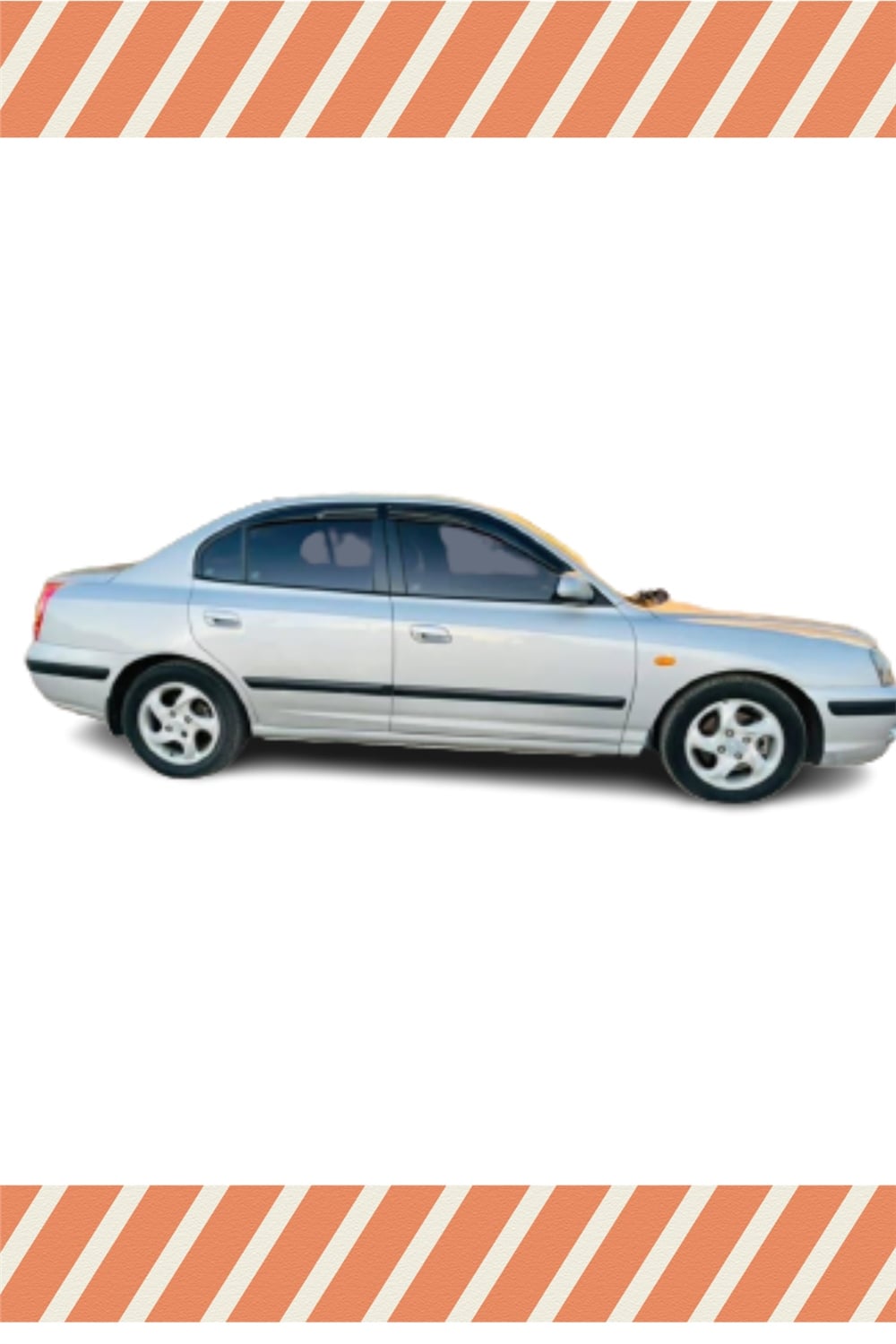 Hyundai Elantra 2002-2007 Modellerine Özel 4Lü Mügen Tip Cam Rüzgarlığı