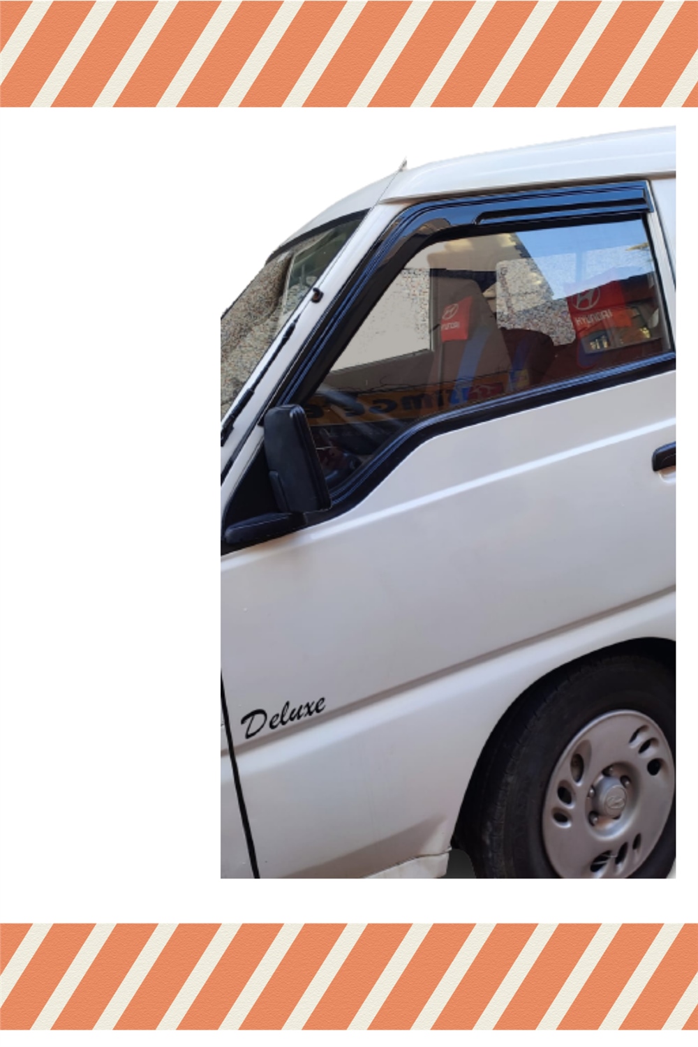Hyundai H100 Minbüs Tüm  Modellerine Özel 2Li Mügen Tip Cam Rüzgarlığı