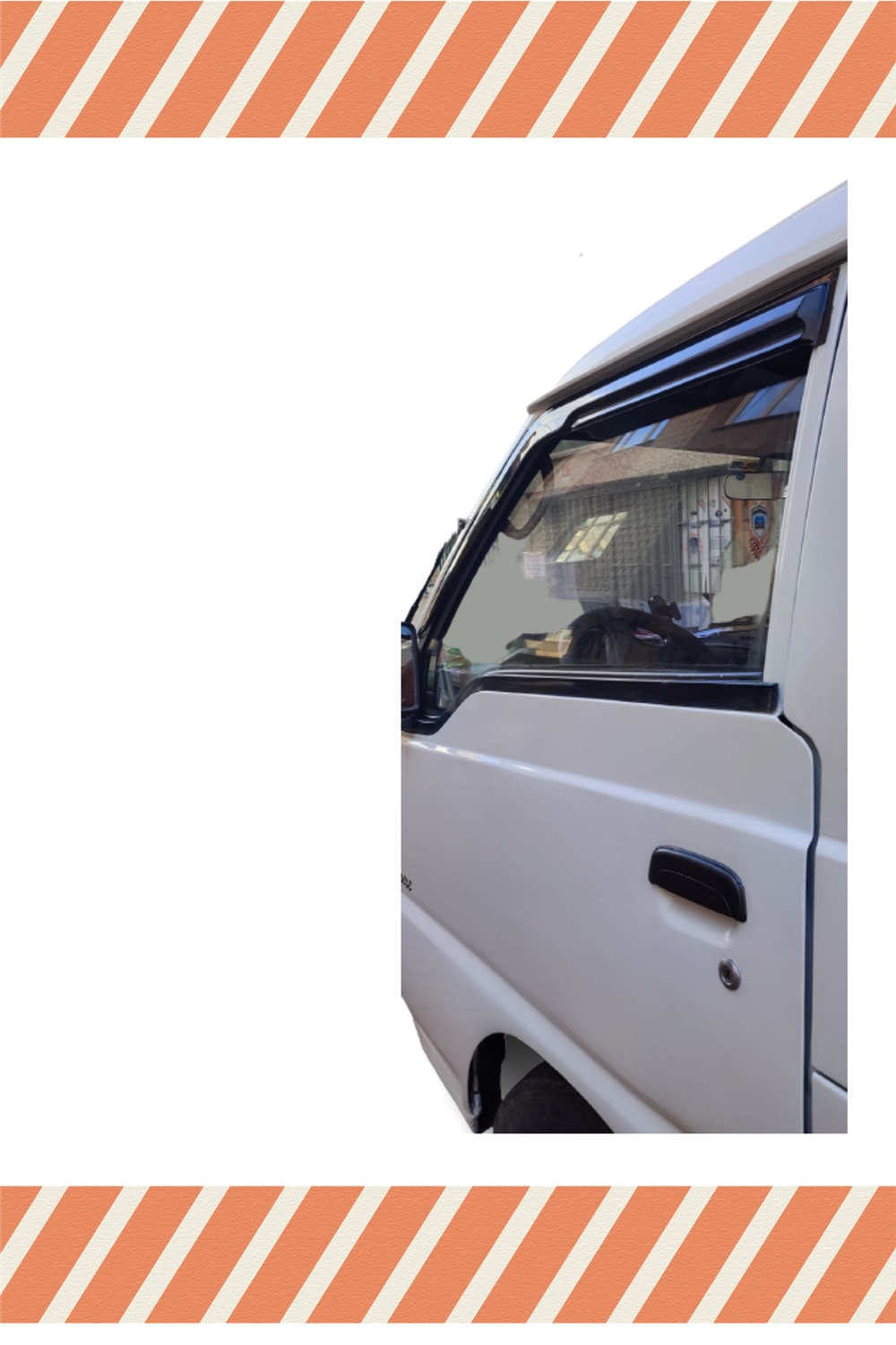 Hyundai H100 Minbüs Tüm  Modellerine Özel 2Li Mügen Tip Cam Rüzgarlığı