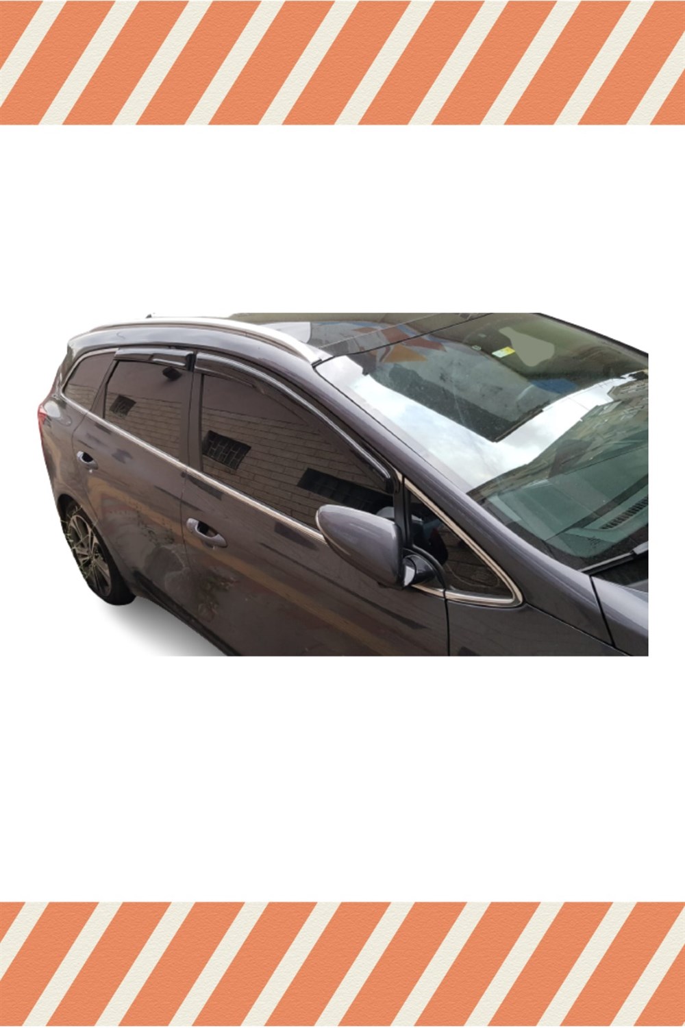 Kıa Ceed Hb ve stw  2012-2017 Modellerine Özel 4Lü Mügen Tip Cam Rüzgarlığı