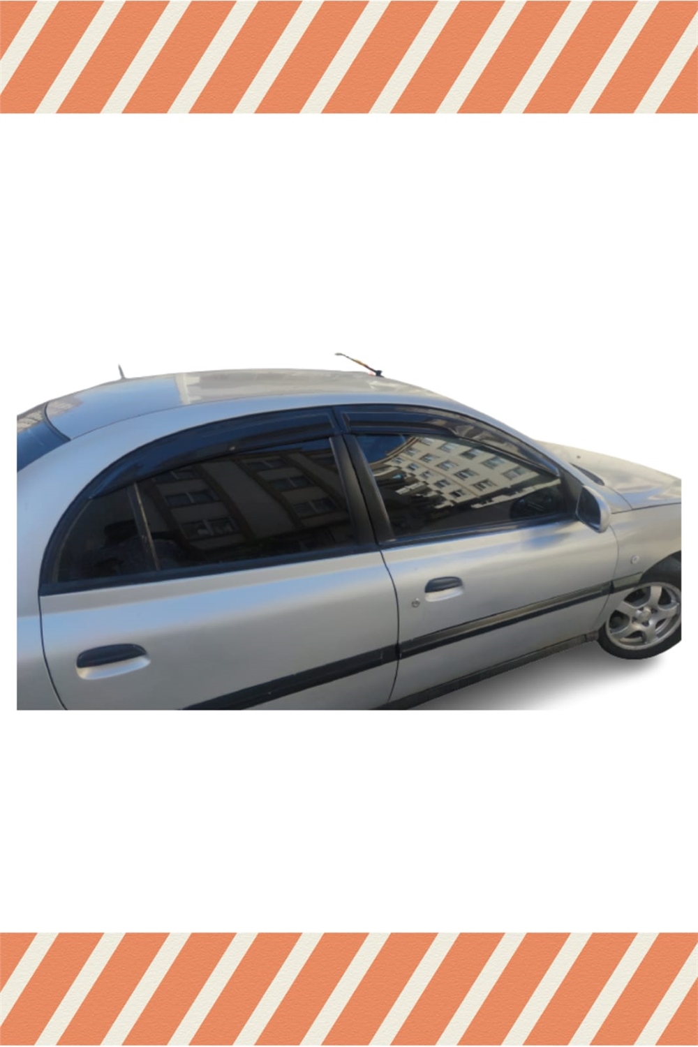 Kia Rio Sedan 2003-2005 Modellerine Özel 4Lü Mügen Tip Cam Rüzgarlığı
