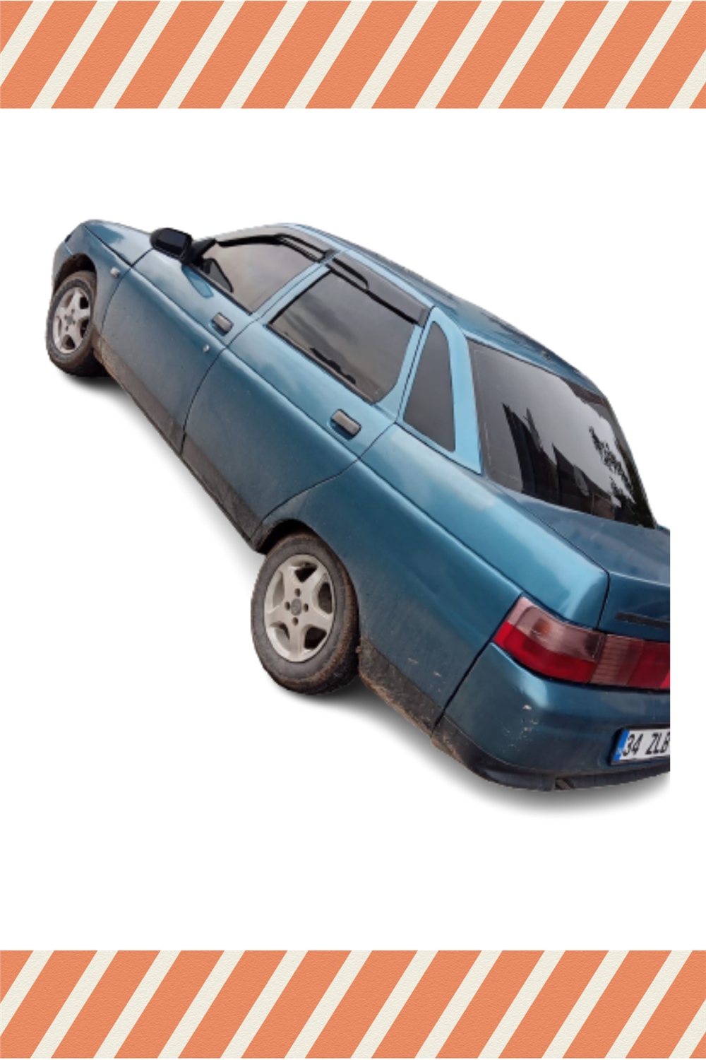 Lada Vega Sedan Tüm  Modellerine Özel 4Lü Mügen Tip Cam Rüzgarlığı