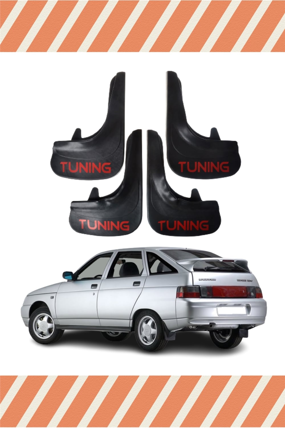 Lada Vega Tunıng Yazılı 4Lü Tozluk Çamurluk Paçalık   