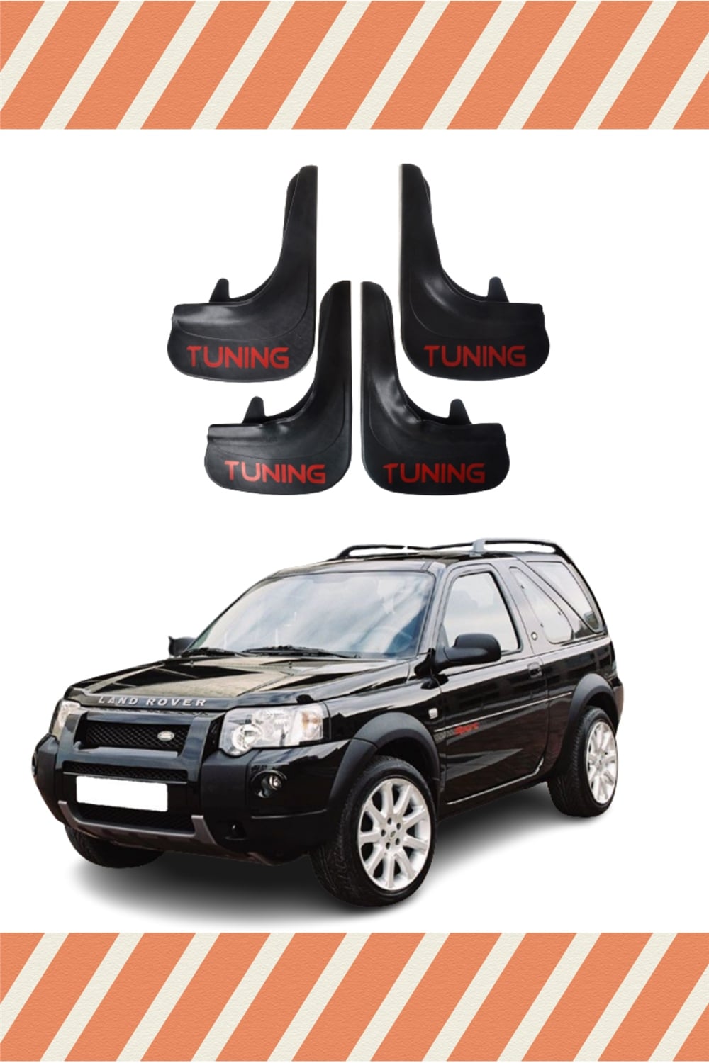 Land Rover Freelander 1 Tunıng Yazılı 4Lü Tozluk Çamurluk Paçalık   