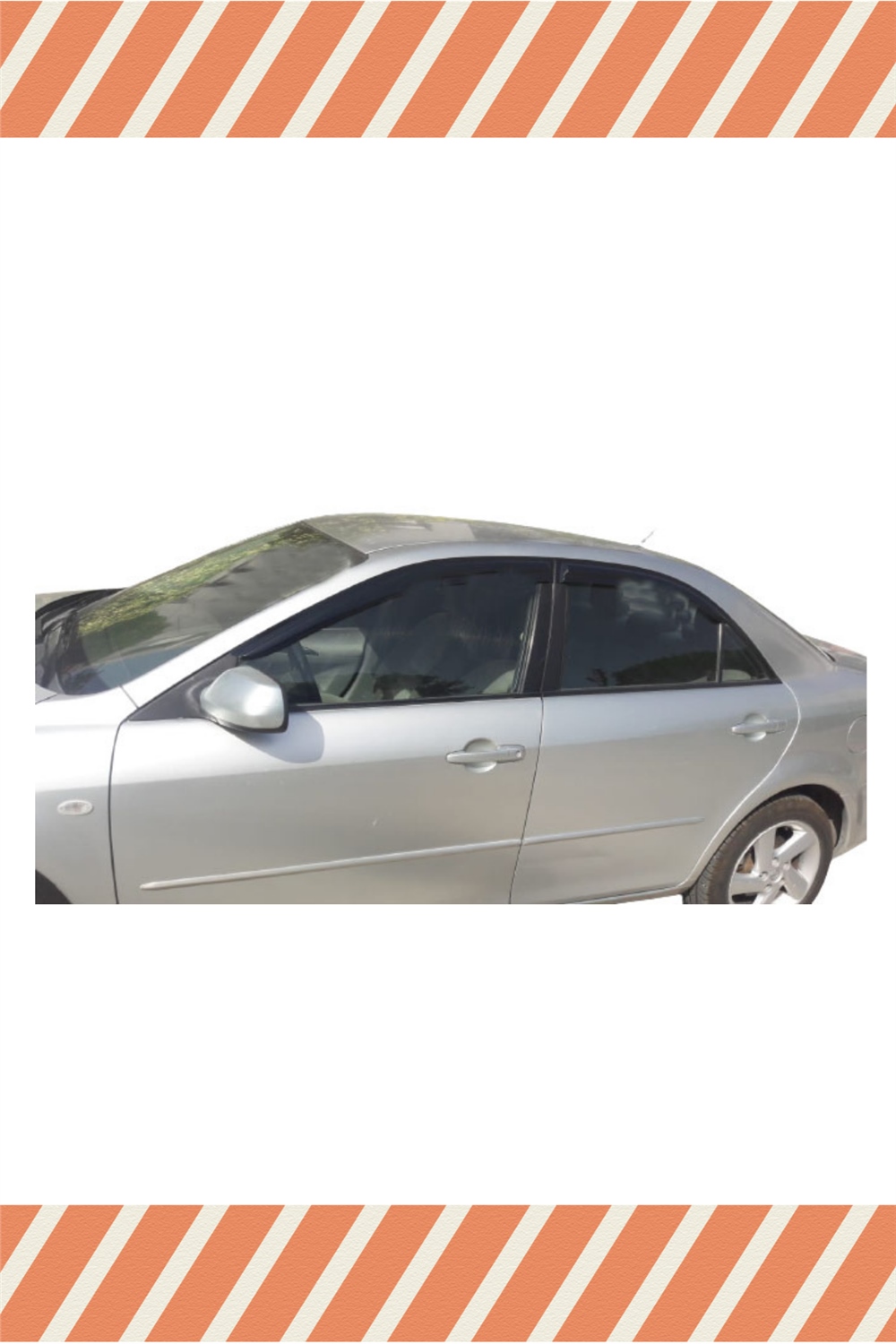 Mazda 6 Sedan 2002-2007 Modellerine Özel 4Lü Mügen Tip Cam Rüzgarlığı