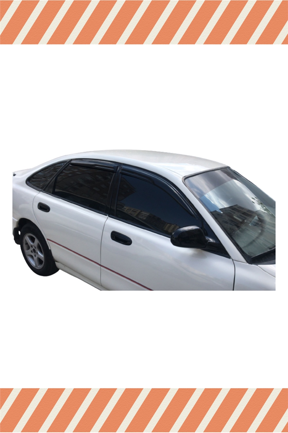 Mazda 626 Hb 1992-1997 Modellerine Özel 4Lü Mügen Tip Cam Rüzgarlığı