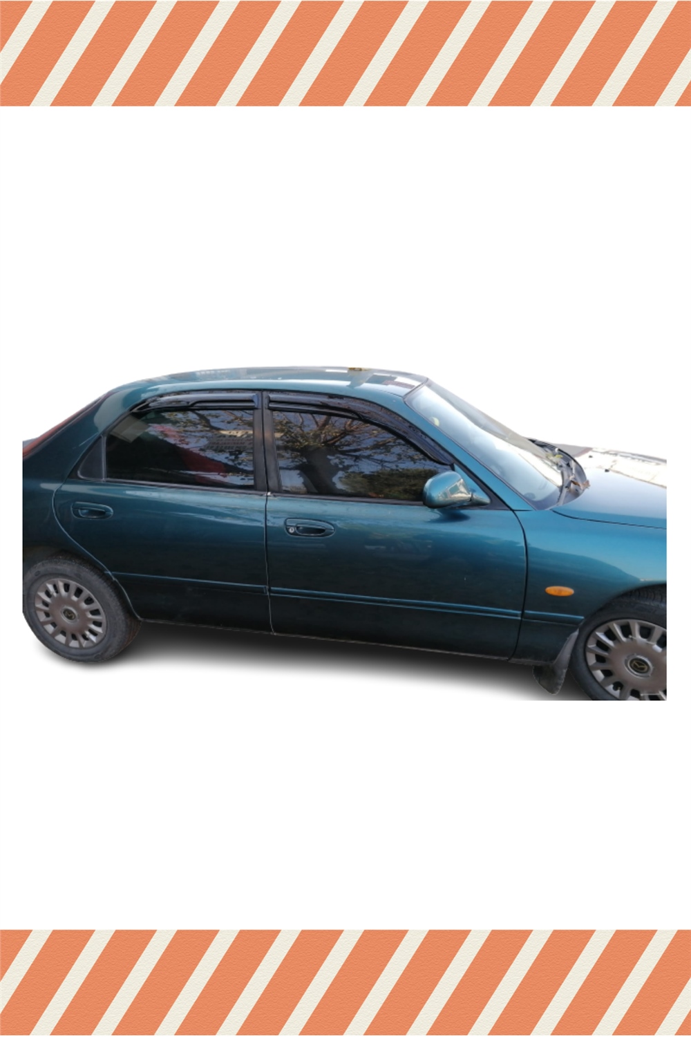 Mazda 626 Sedan 1992-1997 Modellerine Özel 4Lü Mügen Tip Cam Rüzgarlığı