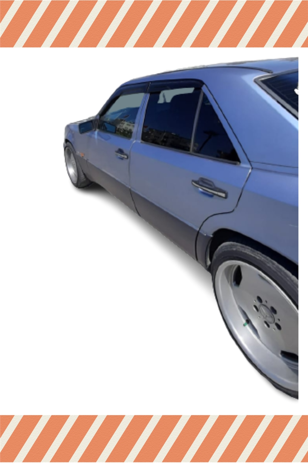 Mercedes  200 D (W124) 1984 -1995 Modellerine Özel 4Lü Mügen Tip Cam Rüzgarlığı