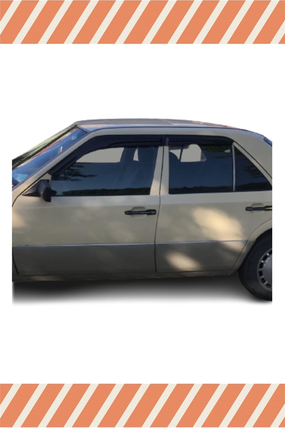 Mercedes  200 E (W124) 1984 -1995 Modellerine Özel 4Lü Mügen Tip Cam Rüzgarlığı