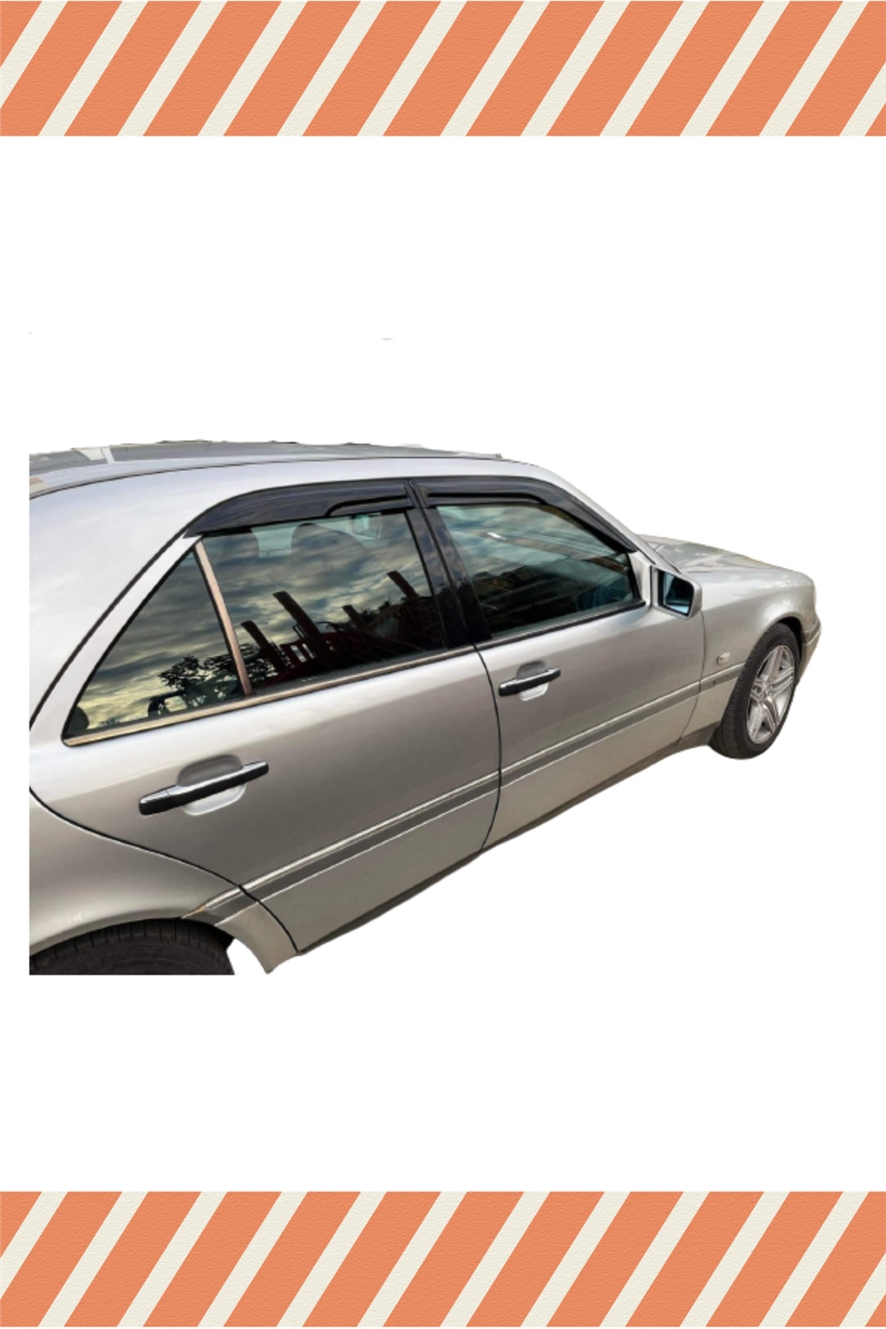 Mercedes C (W202) 1993-1999 Modellerine Özel 4Lü Mügen Tip Cam Rüzgarlığı