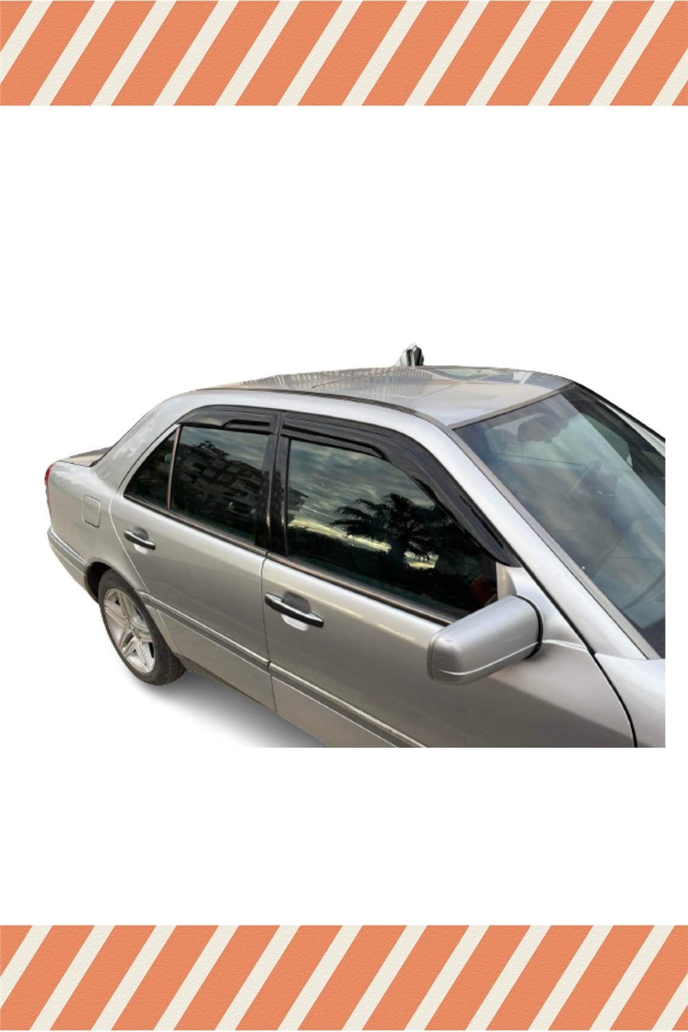 Mercedes C (W202) 1993-1999 Modellerine Özel 4Lü Mügen Tip Cam Rüzgarlığı
