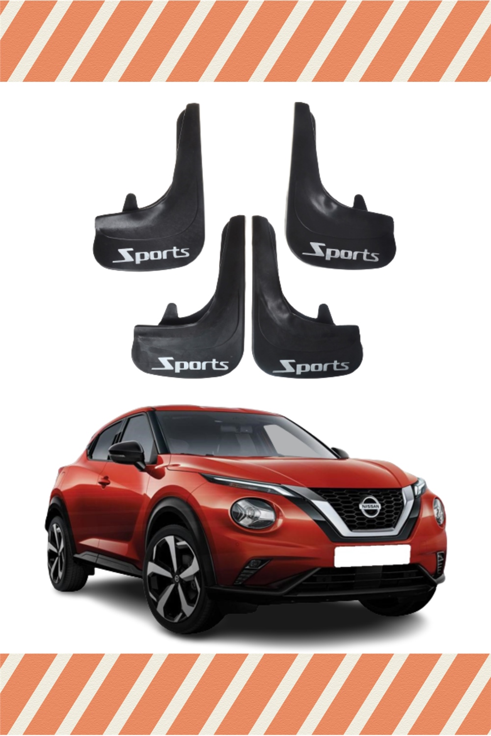 Nissan Juke Sports Yazılı 4Lü Tozluk Çamurluk Paçalık  