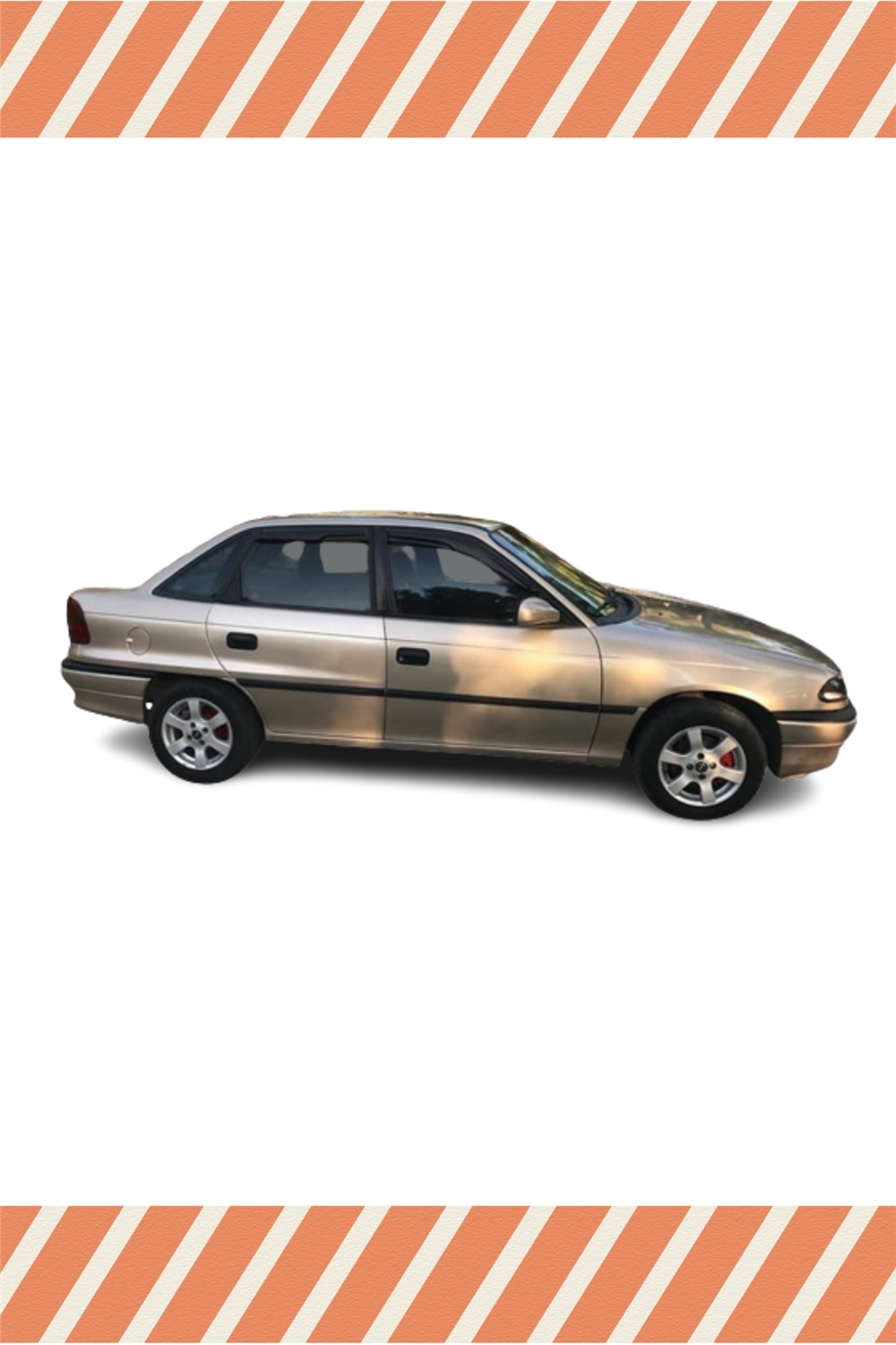 Opel Astra F Hb Sedan 1991-1997 Modellerine Özel 4Lü Mügen Tip Cam Rüzgarlığı
