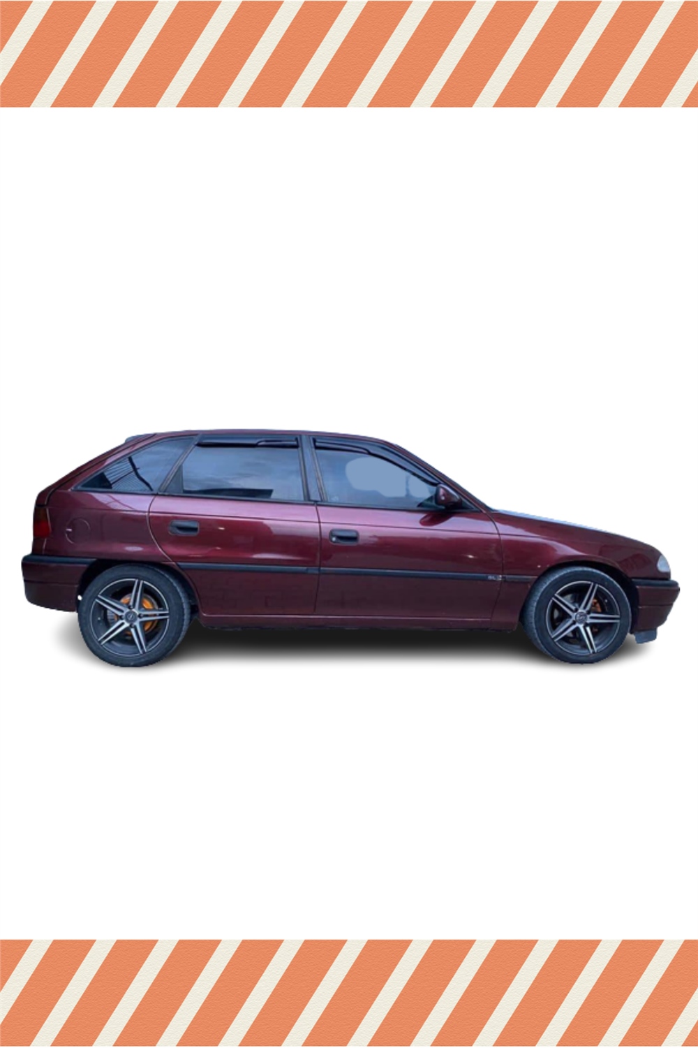 Opel Astra F Hb Sedan 1991-1997 Modellerine Özel 4Lü Mügen Tip Cam Rüzgarlığı