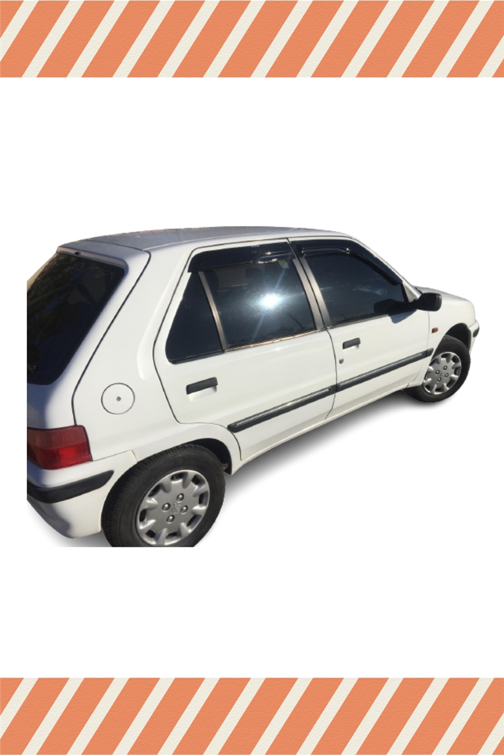 Peugeot 106 Tüm  Modellerine Özel 4Lü Mügen Tip Cam Rüzgarlığı