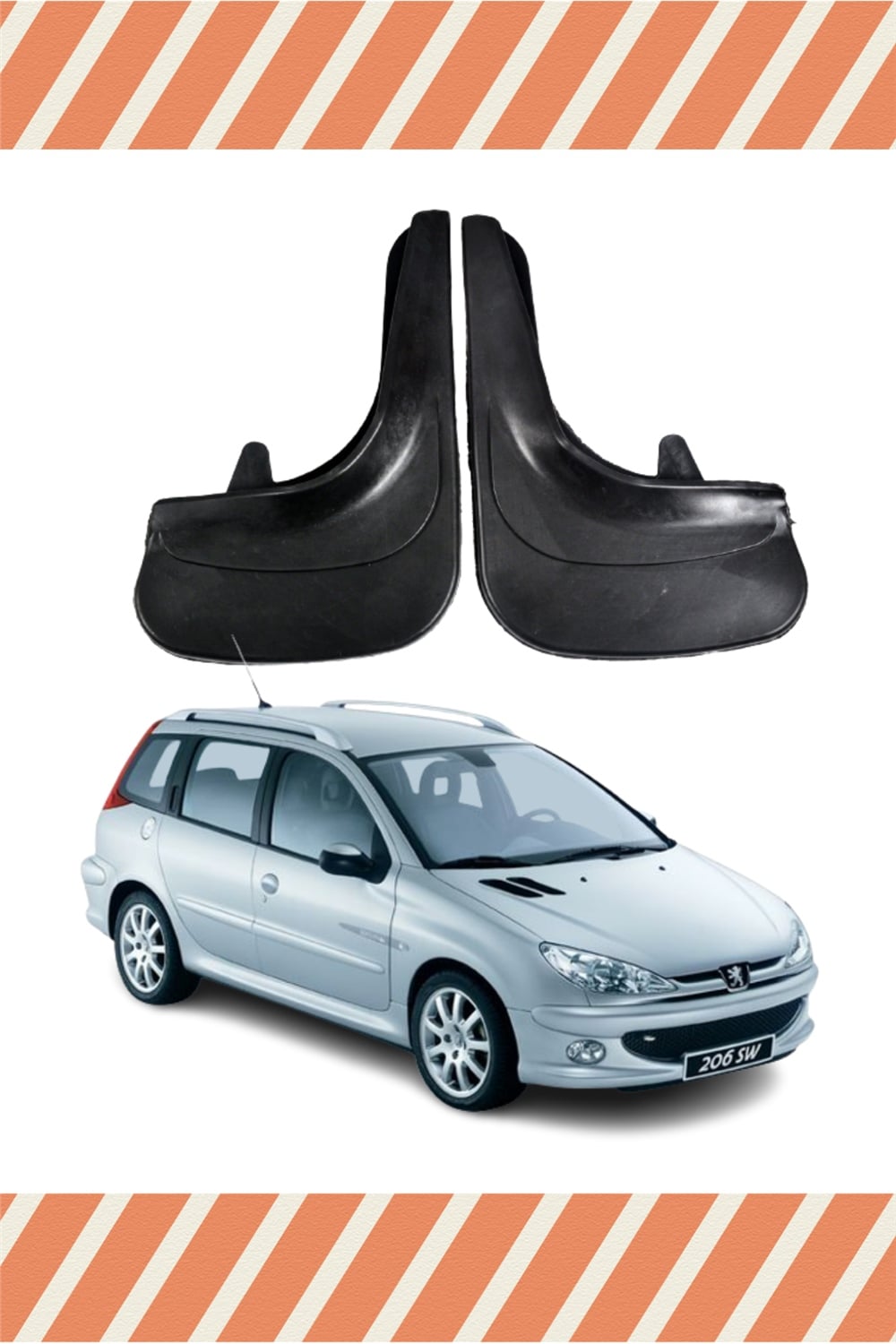 Peugeot 206 Stw Tüm Kasalar 2Li Tozluk Çamurluk Paçalık 