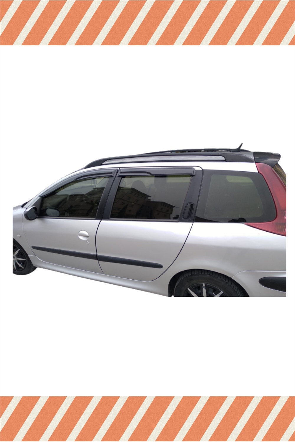Peugeot  206 Stw Tüm  Modellerine Özel 4Lü Mügen Tip Cam Rüzgarlığı