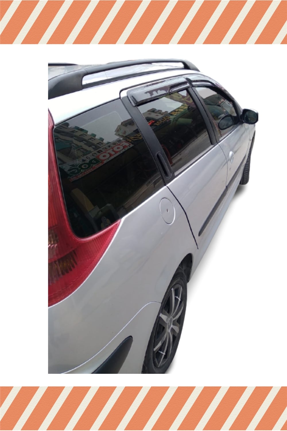 Peugeot  206 Stw Tüm  Modellerine Özel 4Lü Mügen Tip Cam Rüzgarlığı