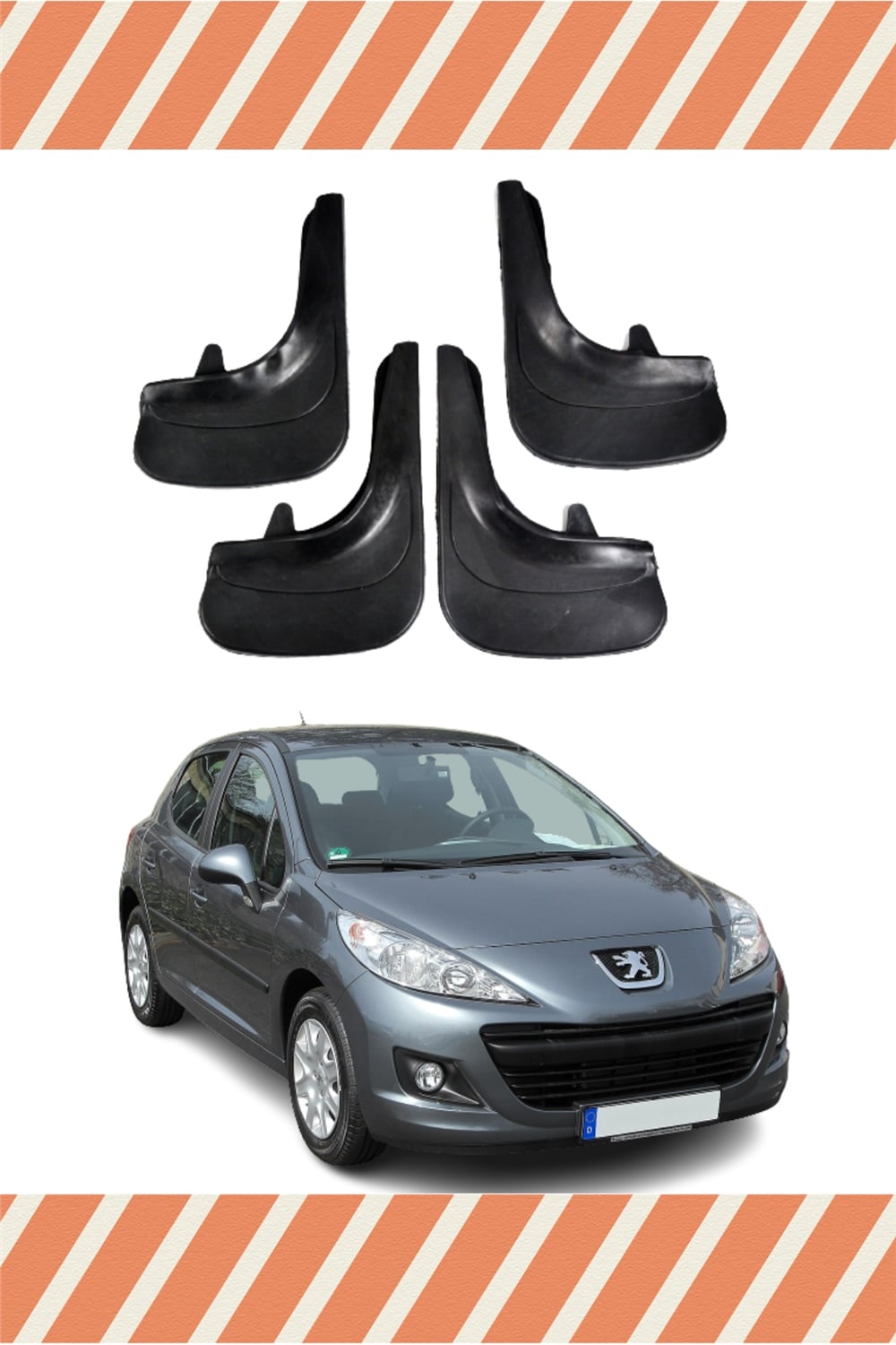 Peugeot 207 4Lü Tozluk Çamurluk Paçalık 