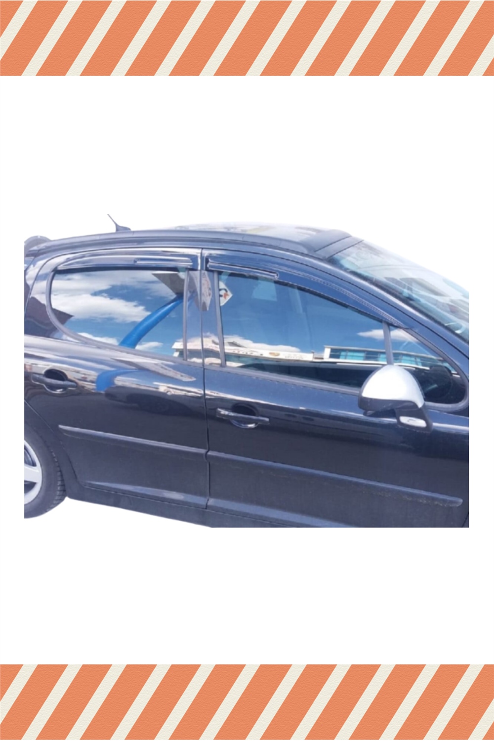 Peugeot 207 Hb Tüm 
 Modellerine Özel 4’Lü Mügen Tip Cam Rüzgarlığı