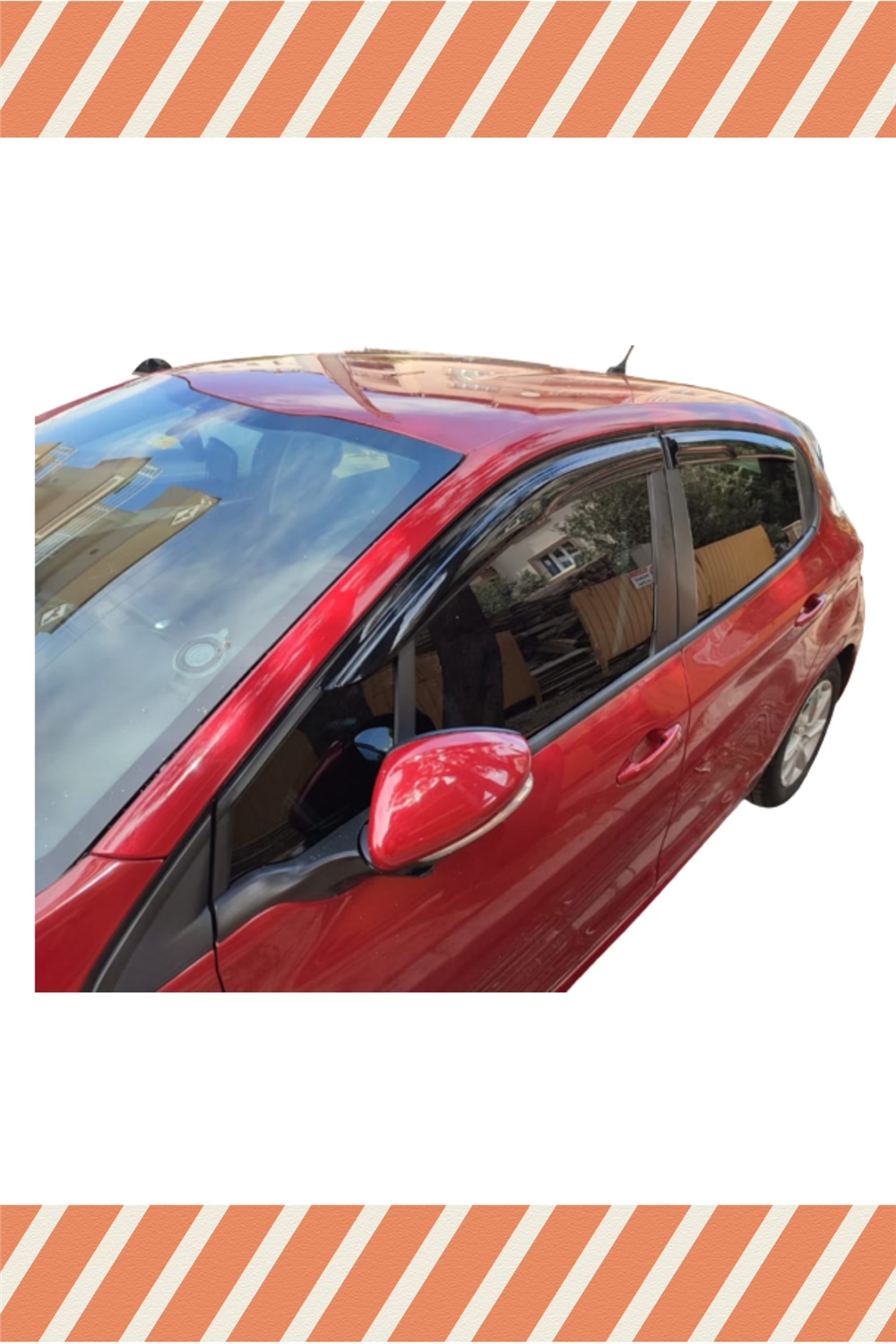 Peugeot 208 Tüm  Modellerine Özel 4Lü Mügen Tip Cam Rüzgarlığı