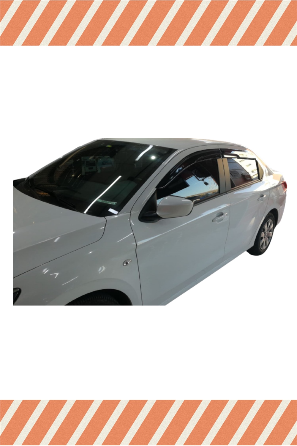 Peugeot 301 Tüm  Modellerine Özel 4Lü Mügen Tip Cam Rüzgarlığı