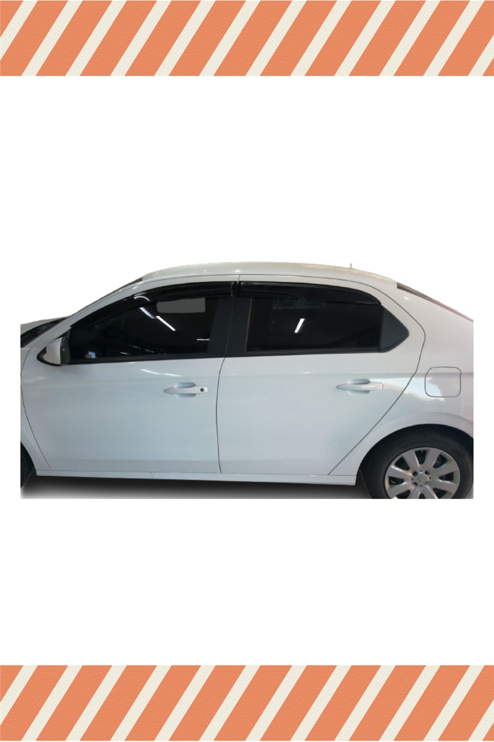 Peugeot 301 Tüm  Modellerine Özel 4Lü Mügen Tip Cam Rüzgarlığı
