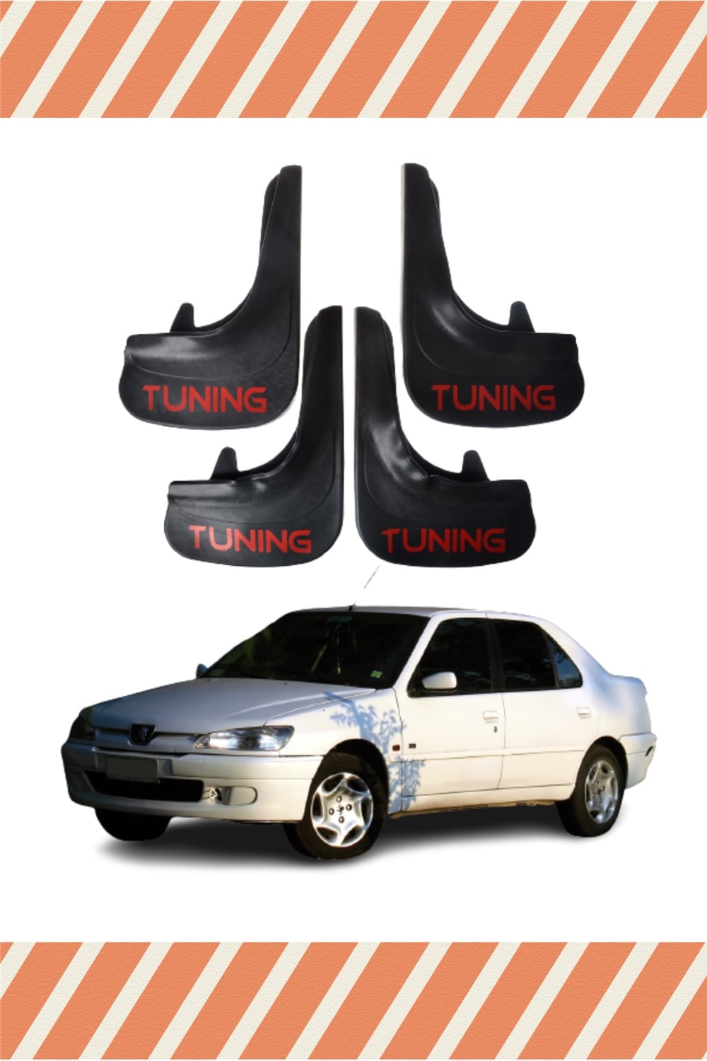 Peugeot 306 Sd Tüm Kasalar Tunıng Yazılı 4Lü Tozluk Çamurluk Paçalık 