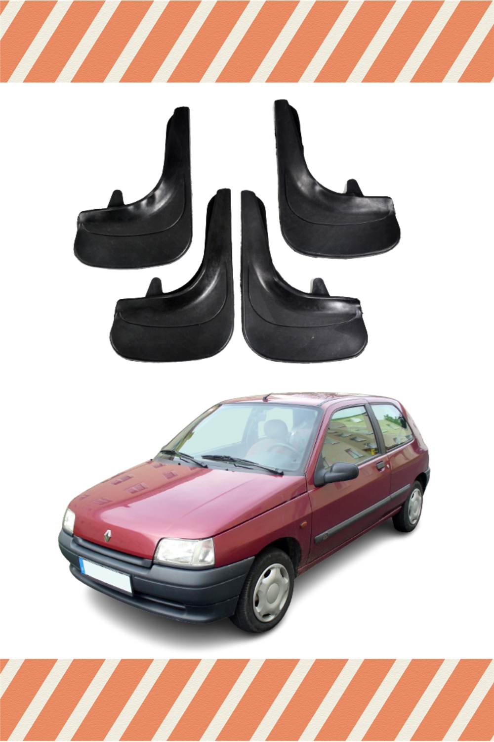 Renault Clio 1 4'Lü Tozluk Çamurluk Paçalık 