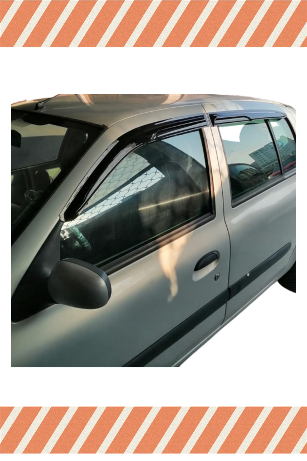 Renault Clio 2 Hb  1999-2008 Modellerine Özel 4Lü Mügen Tip Cam Rüzgarlığı