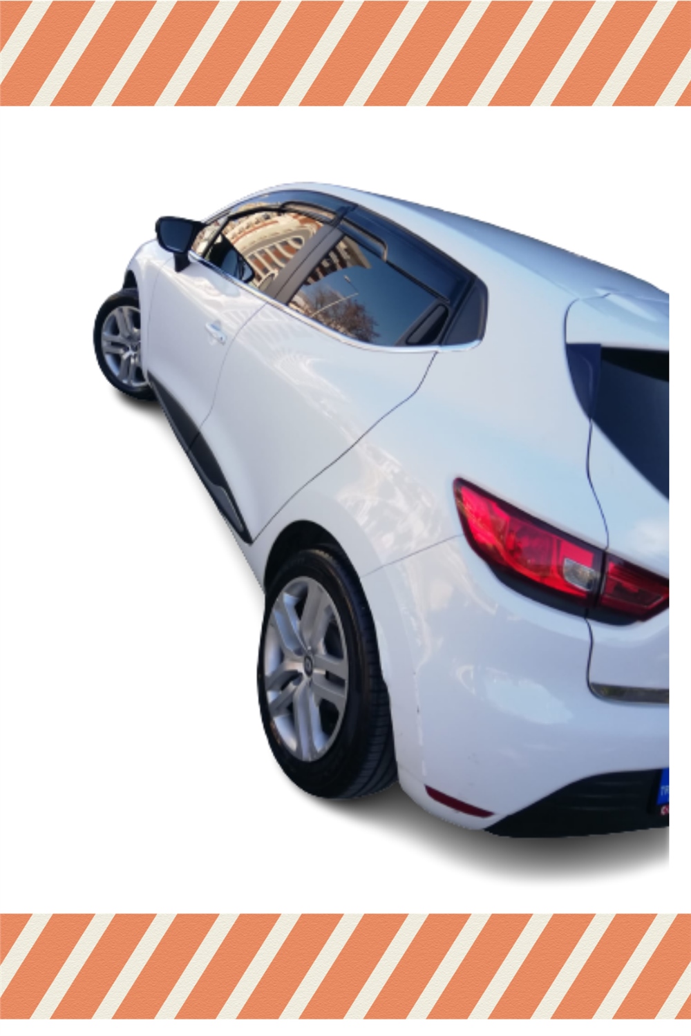 Renault Clio 4 Hb 2012-2018 Modellerine Özel 4Lü Mügen Tip Cam Rüzgarlığı