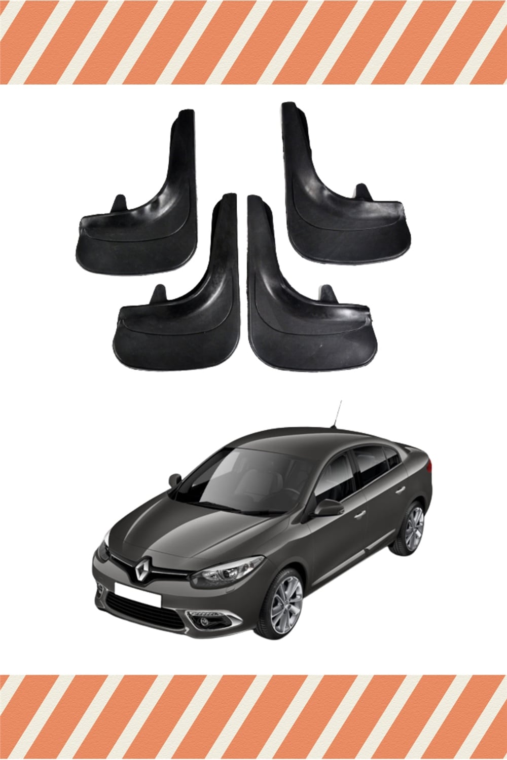 Renault Fluence Tüm Kasalar 4'Lü Tozluk Çamurluk Paçalık 