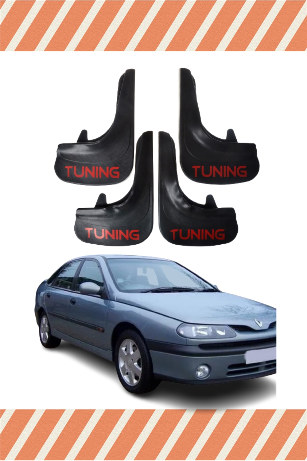 Renault Laguna 1 Tunıng Yazılı 4Lü Tozluk Çamurluk Paçalık 