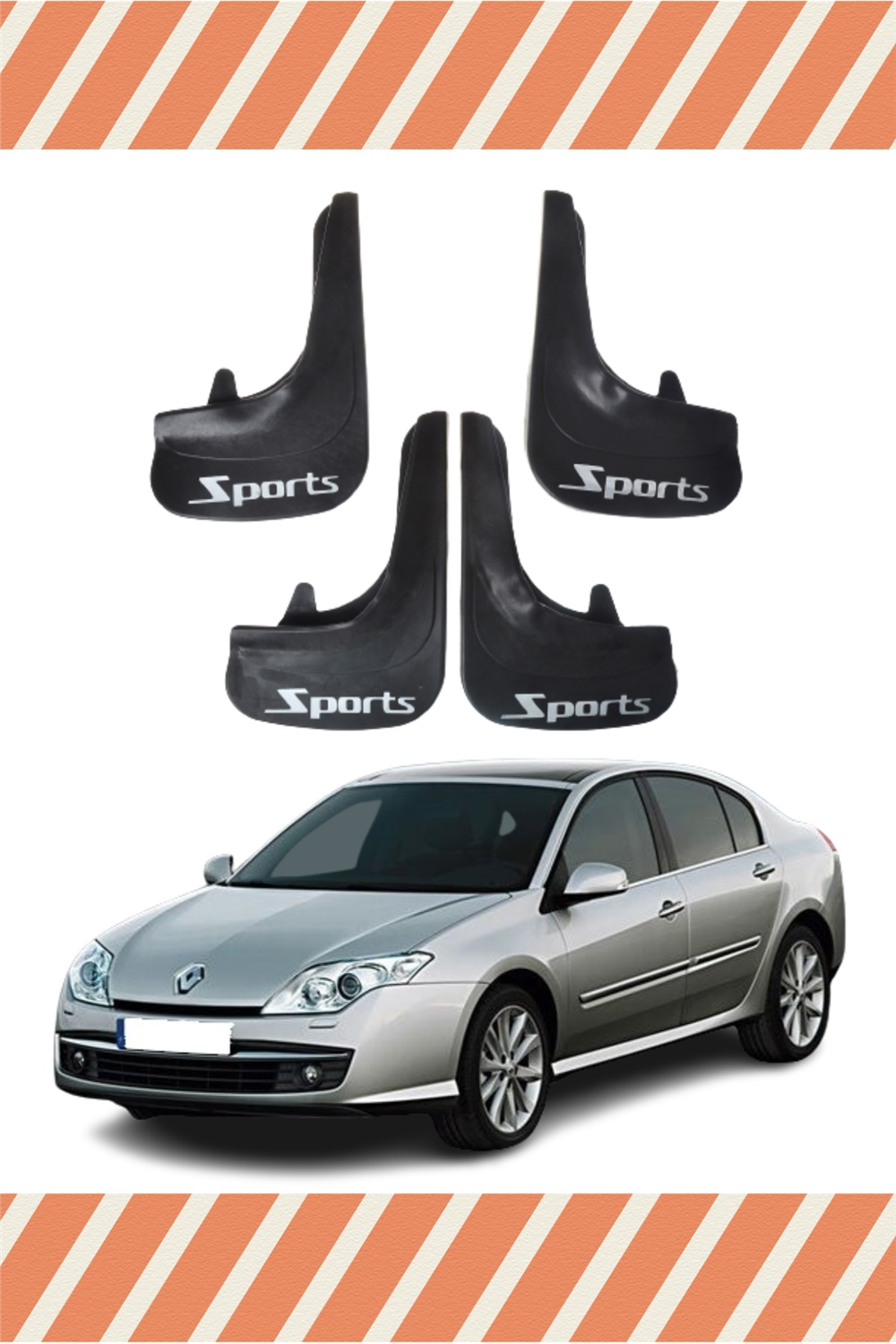 Renault Laguna 3 Sports Yazılı 4Lü Tozluk Çamurluk Paçalık 
