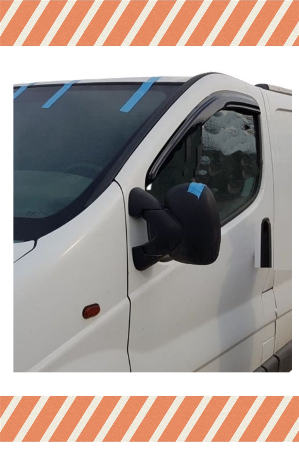 Renault Trafic Tüm  Modellerine Özel 2Li Mügen Tip Cam Rüzgarlığı