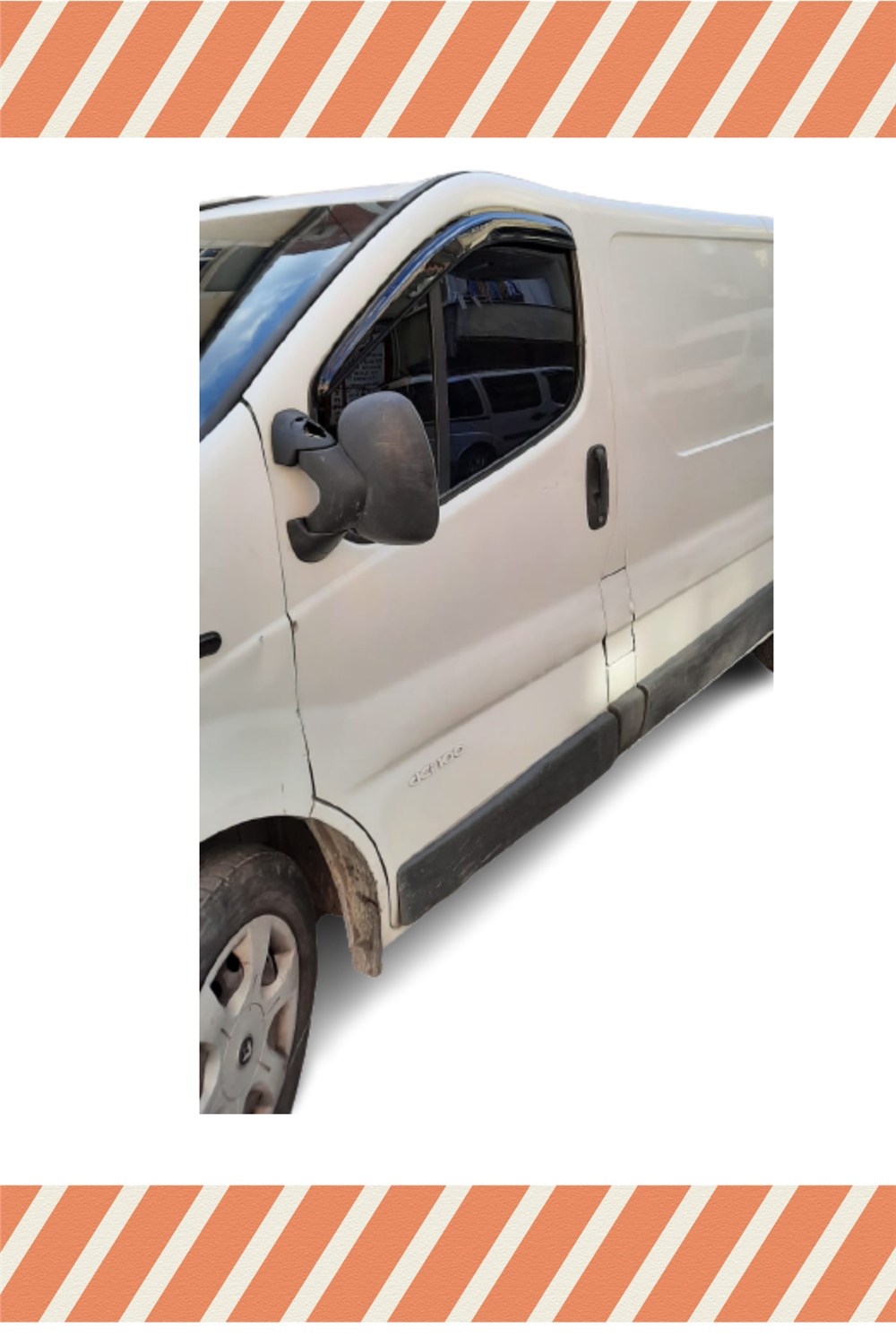 Renault Trafic Tüm  Modellerine Özel 2Li Mügen Tip Cam Rüzgarlığı