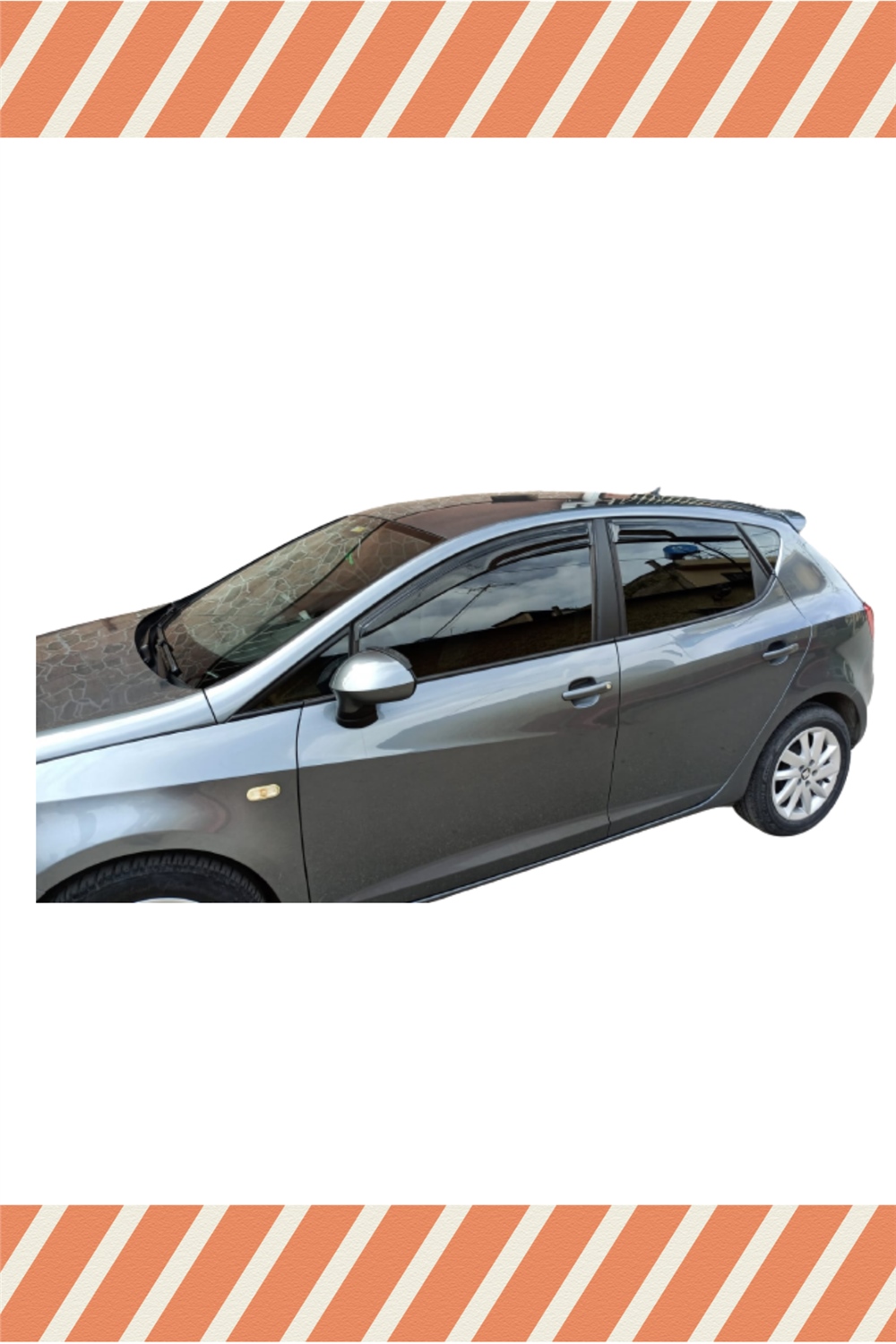 Seat Ibıza HB 2009 -2017 Modellerine Özel 4Lü Mügen Tip Cam Rüzgarlığı
