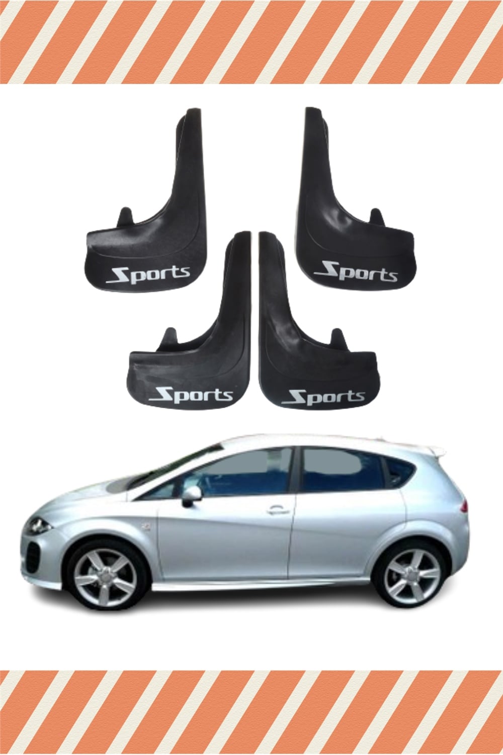 Seat Leon Sports Yazılı 4Lü Tozluk Çamurluk Paçalık 