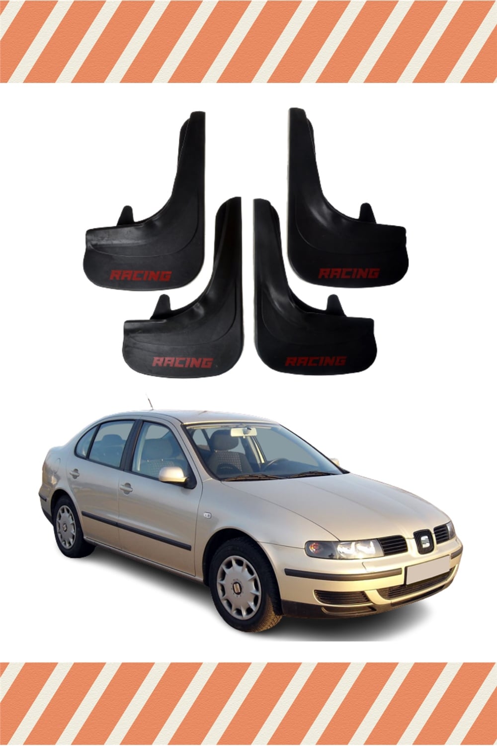 Seat Toledo Racing Yazılı 4'Lü Tozluk Çamurluk Paçalık 