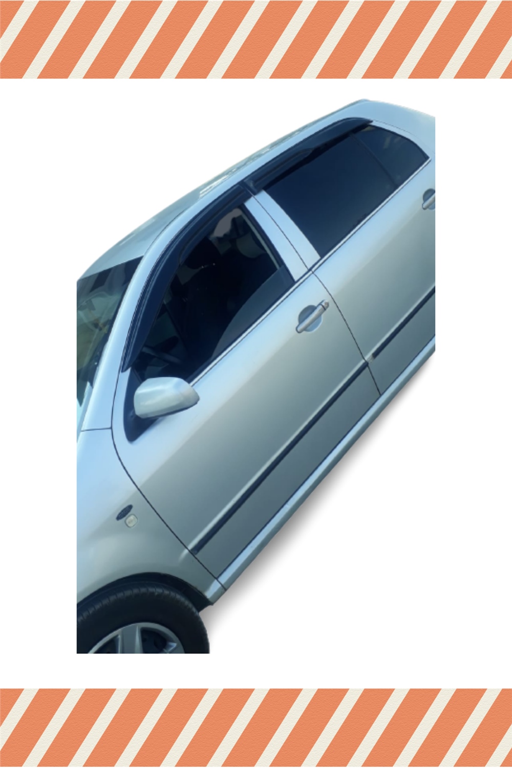 Skoda Fabia Hb 1999-2009 Modellerine Özel 4Lü Mügen Tip Cam Rüzgarlığı