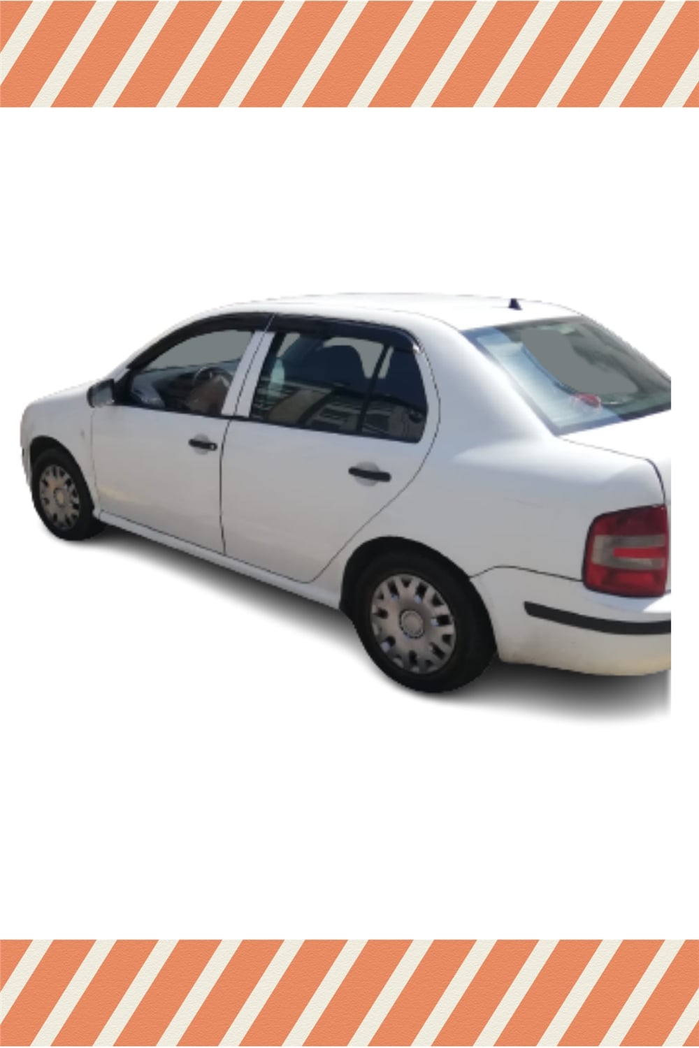 Skoda Fabia Sedan 1999-2009 Modellerine Özel 4Lü Mügen Tip Cam Rüzgarlığı