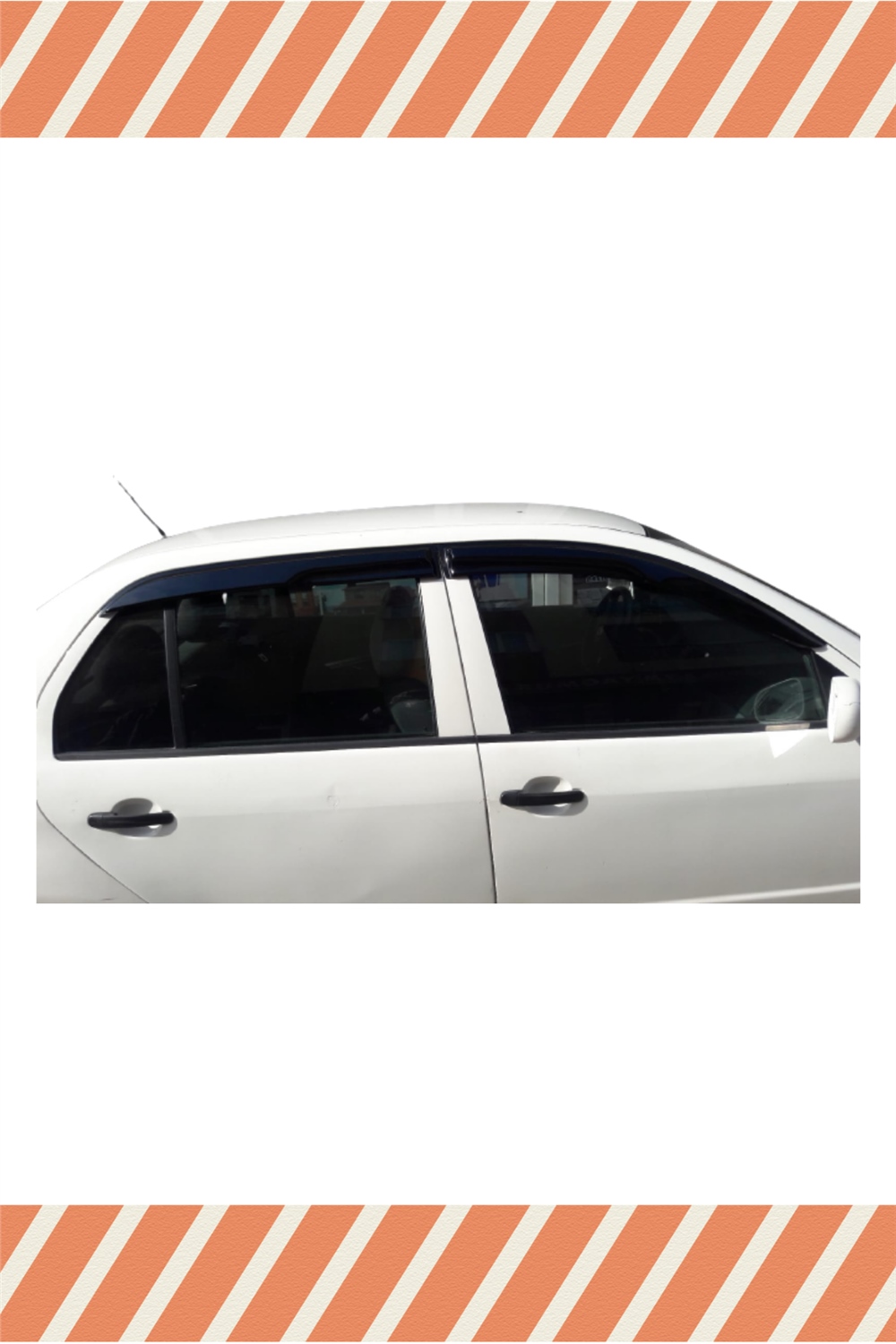 Skoda Fabia Sedan 1999-2009 Modellerine Özel 4Lü Mügen Tip Cam Rüzgarlığı