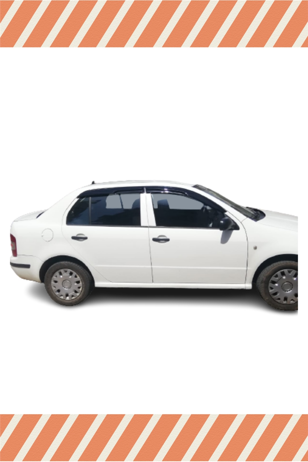 Skoda Fabia Sedan 1999-2009 Modellerine Özel 4Lü Mügen Tip Cam Rüzgarlığı