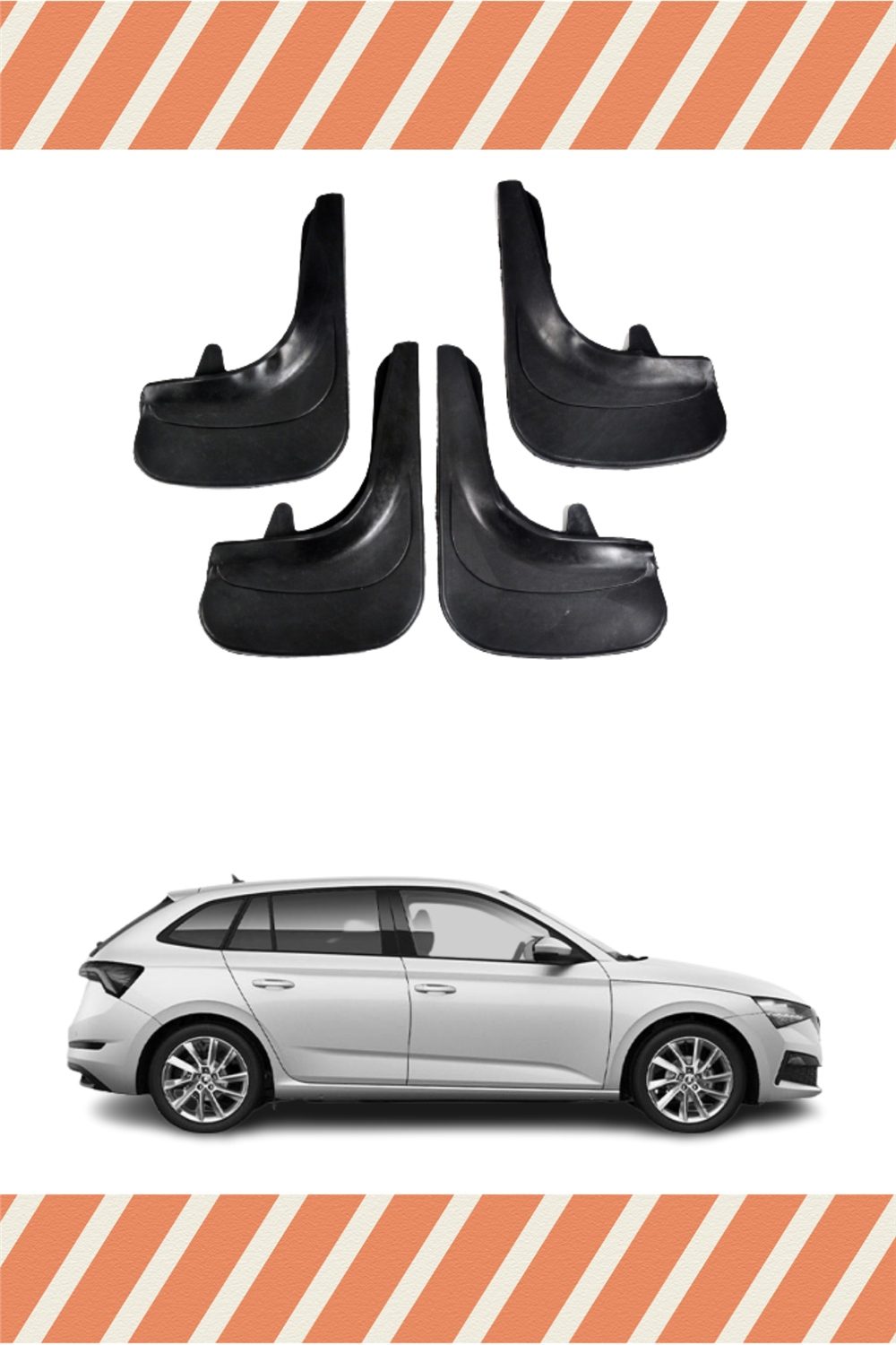 Skoda Scala 4Lü Tozluk Çamurluk Paçalık 