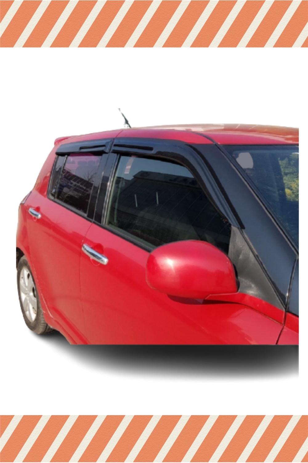 Suzuki Şwift 2006-2017 Modellerine Özel 4Lü Mügen Tip Cam Rüzgarlığı